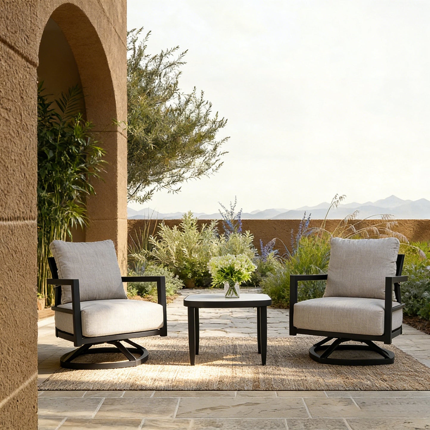 3PC Outdoor Aluminum Patio Furniture Set