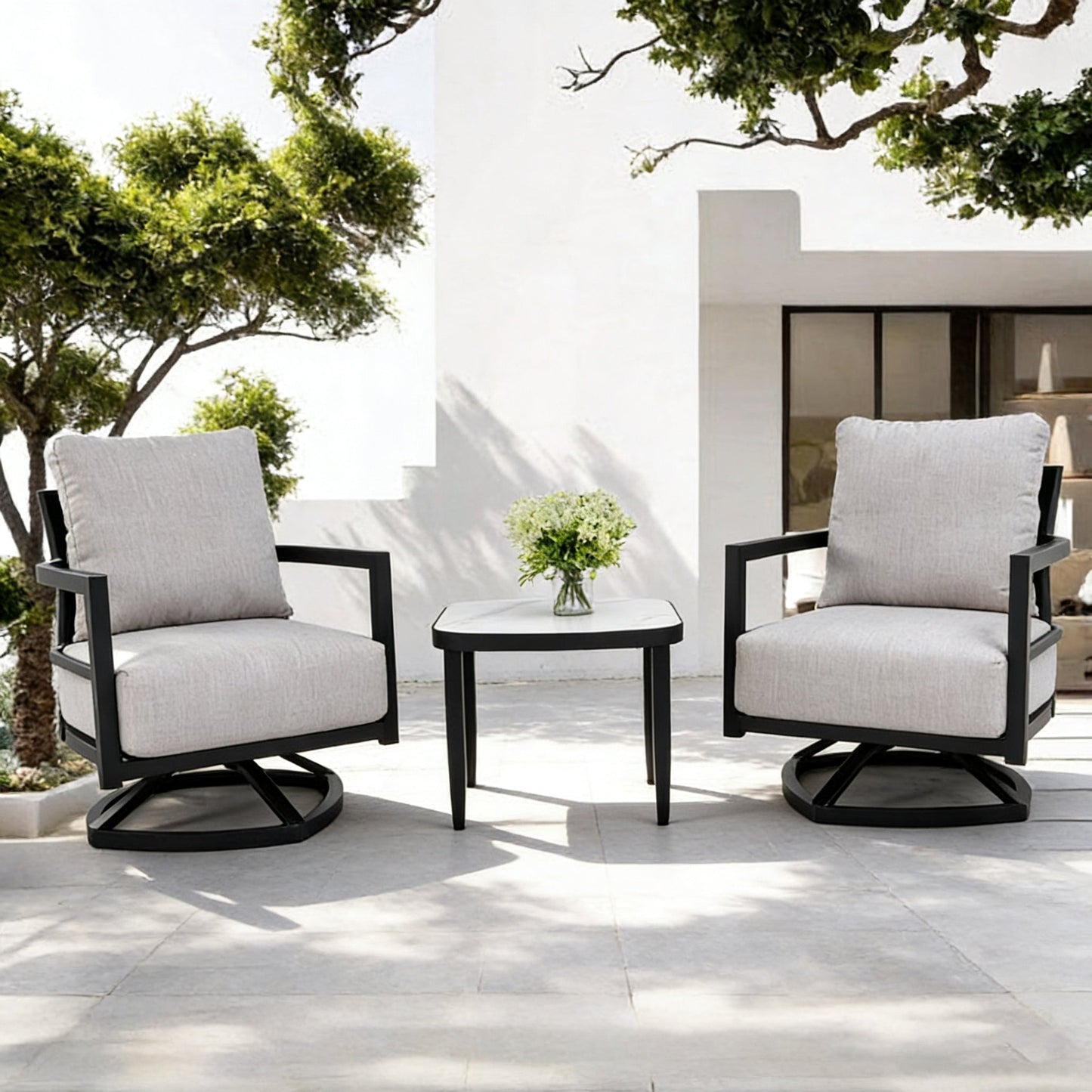 3PC Outdoor Aluminum Patio Furniture Set