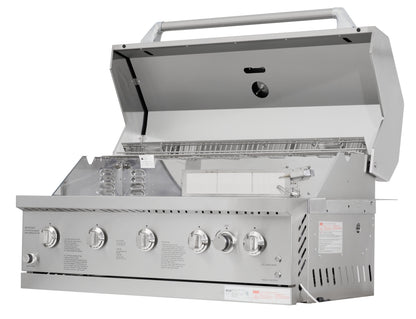 Ls Stainless Steel 37-In W 5 -Burner Gas Grill with Infrared Burner