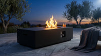 48 In, 50,000 BTU Black Coating Steel Outdoor Fire Table Propane Gas Fire Pit Table — Lifestyle