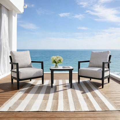 3PC Outdoor Aluminum Patio Furniture Set