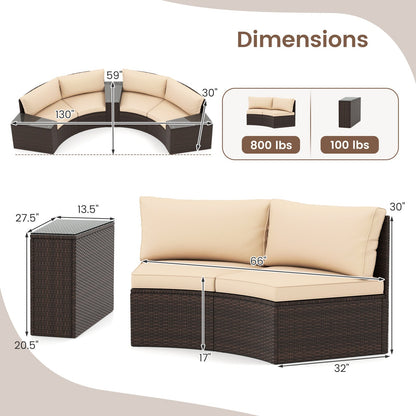 5 Pieces Patio Furniture Set