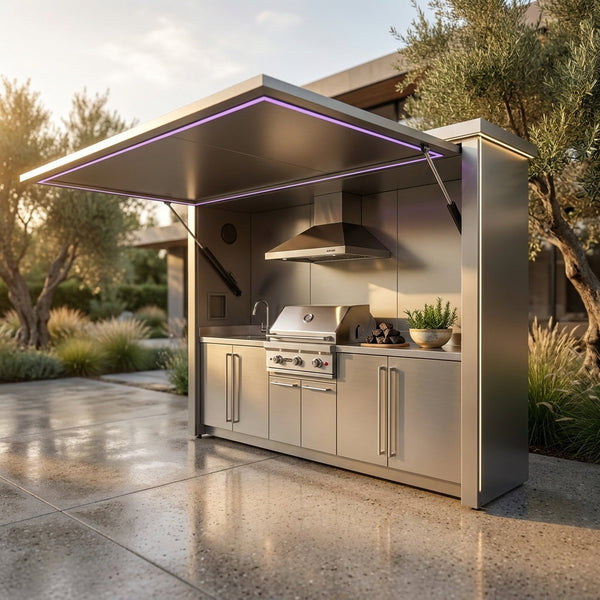 Outdoor Kitchen BBQ Pod – 304 Stainless Steel Modular