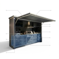 Customized Multi Functional Outdoor Kitchen BBQ Pod with Shelter Moisture Resistant Stainless Steel Outdoor Kitchen Patio Shed — How It Works