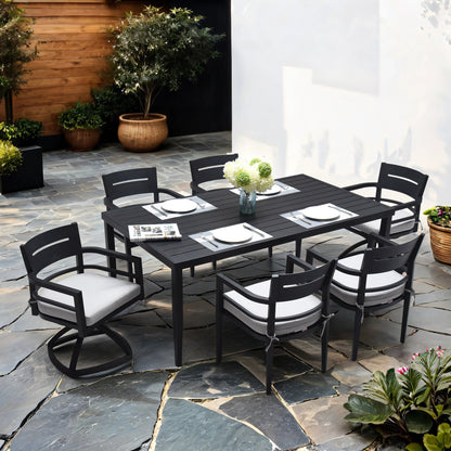 7-Piece Outdoor Patio Aluminum Furniture Dining Set