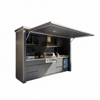 Outdoor Kitchen BBQ Pod Built for Year-Round Use, 304 Stainless Steel, Weather Resistant Shelter, Modular Design